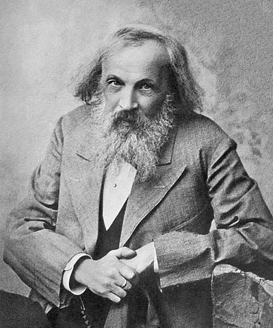 Fotografía del Químico Mendeleiev