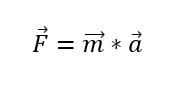 Ecuación vectorial de la segunda ley del movimiento mecánico.